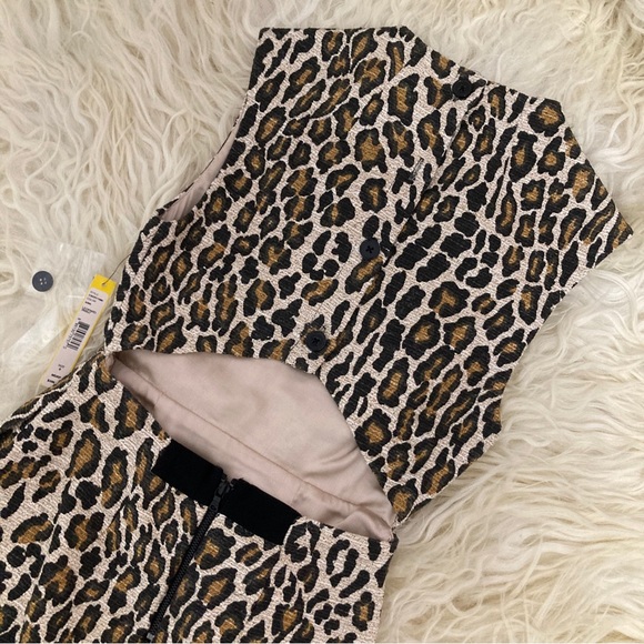 ALICE + OLIVIA Animal Print Mini Dress - Picture 16 of 16